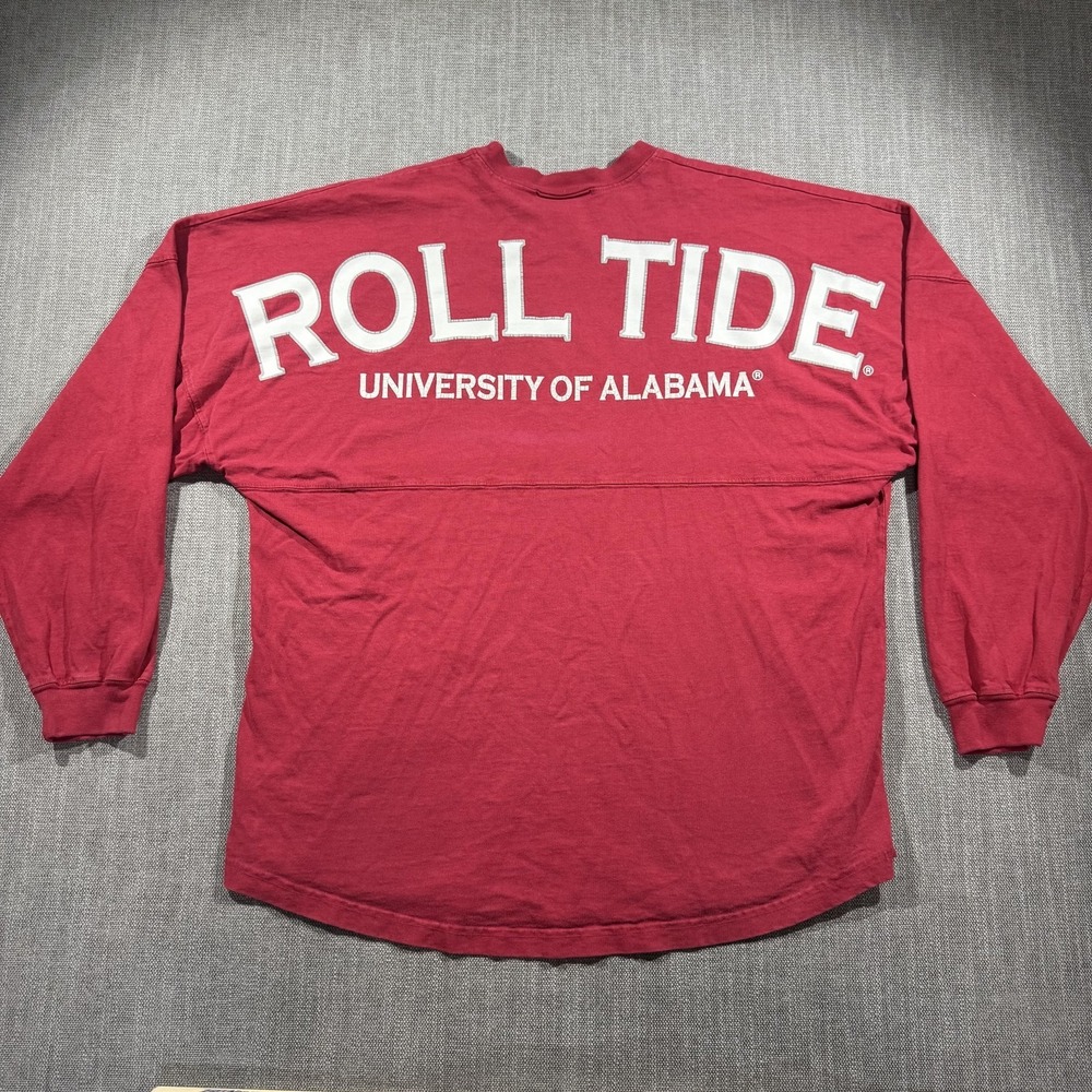 Alabama Crimson Tide Shirt Womens Large NCAA Football Spirit Jersey Roll Tide